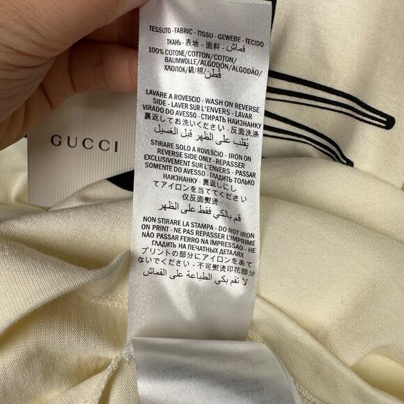 NWT Gucci Manifesto Oversized T-Shirt in White Size L - Picture 14 of 16